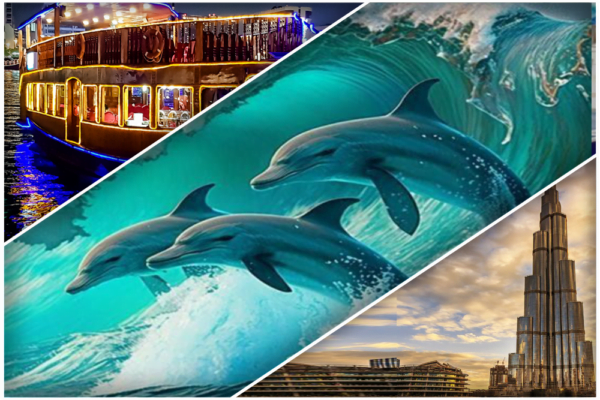 Dolphin Show, Dubai City Tour, Dhow Cruise